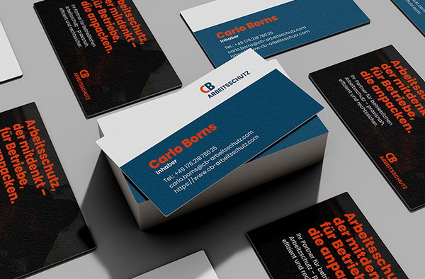 Printdesign / Visitenkarten von CB-Arbeitsschutz