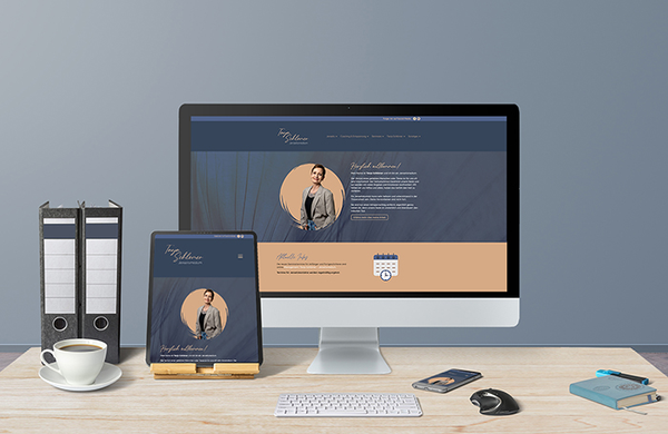 Webdesign - ein Bild der verschiedenen Ansichten der Website von Tanja Schlümer